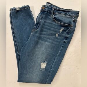 a.n.a High Rise Distressed Jegging, Size 14